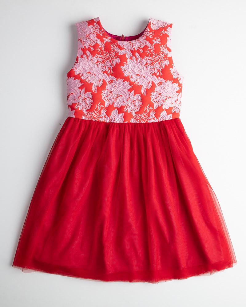 Vestido  - Jacquard Rojo