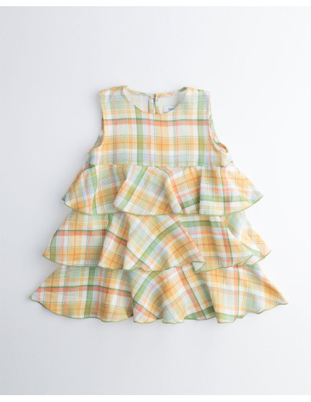Vestido Cruz - Cuadros Viscosa