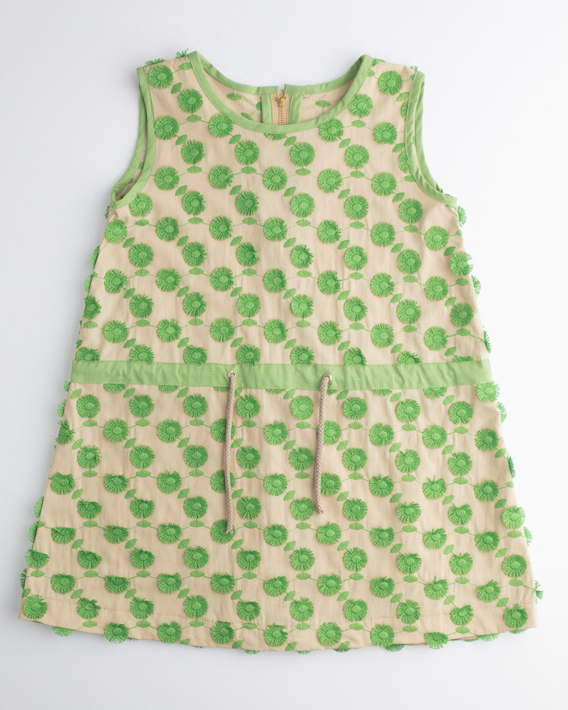 Vestido Lirio - Flores Bordados