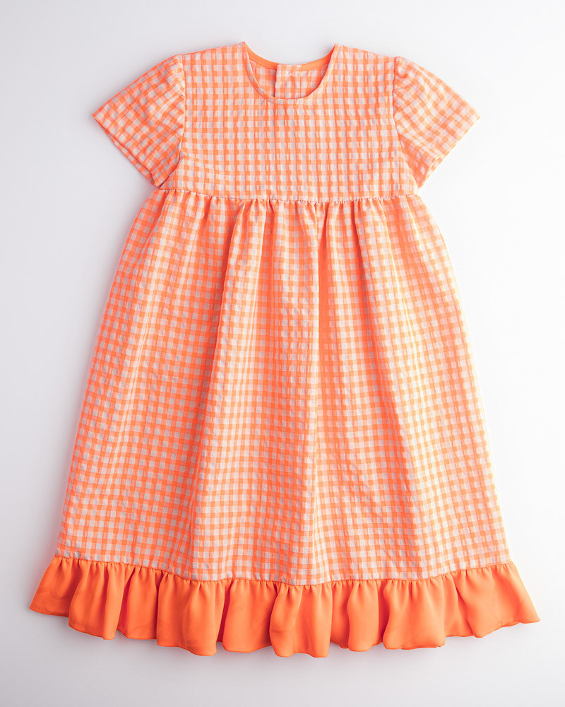 Vestido Lis - Fluor Seersucker Vichy