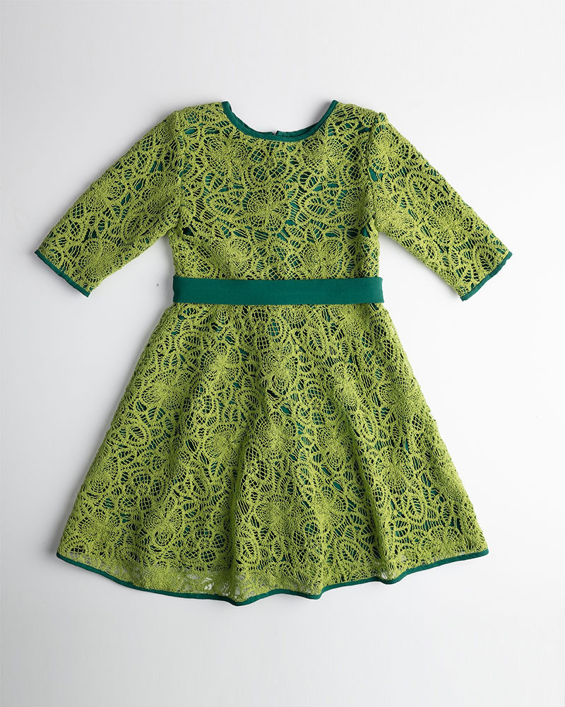 Vestido  - Guipure Verde