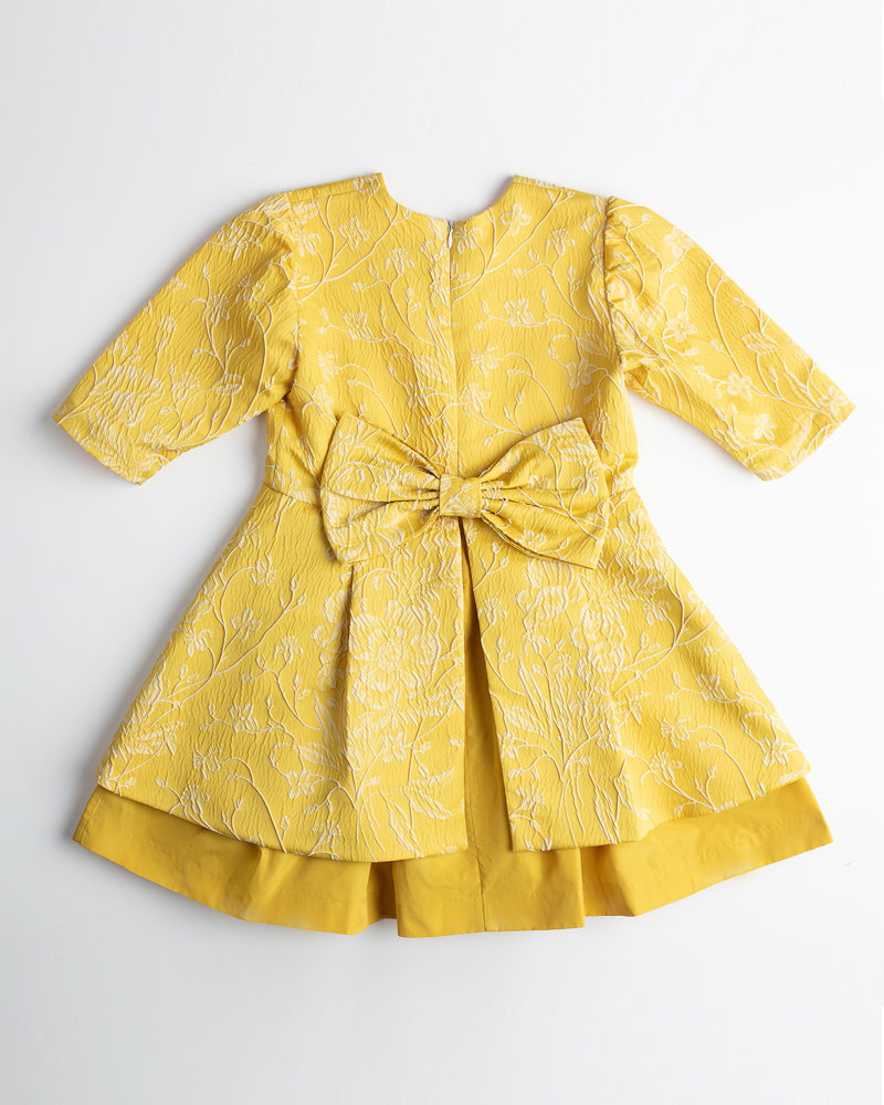 Vestido  - Jacquard Amarillo