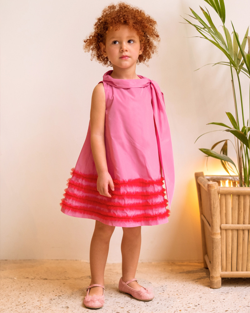 Vestido  - Ponge Fucsia