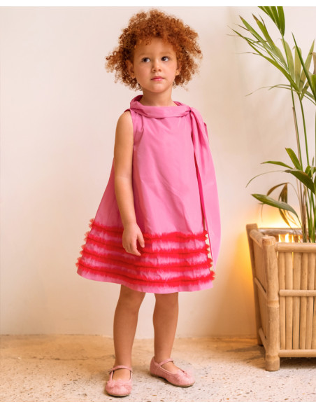 Vestido  - Ponge Fucsia