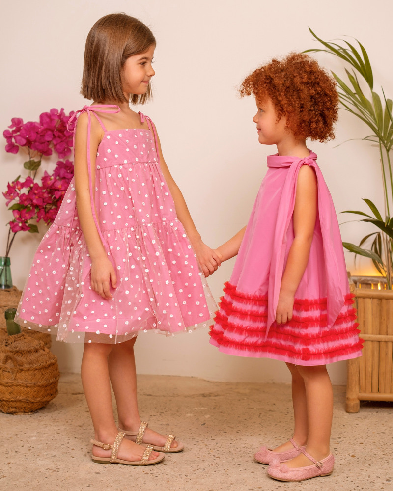 Vestido  - Ponge Fucsia