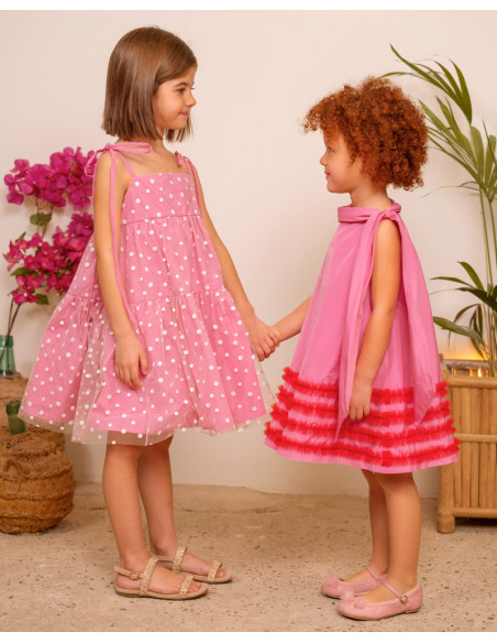 Vestido  - Ponge Fucsia