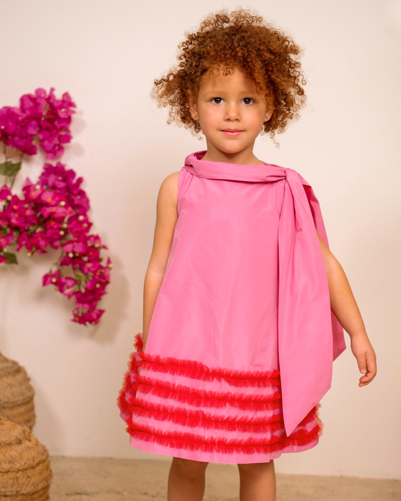 Vestido  - Ponge Fucsia