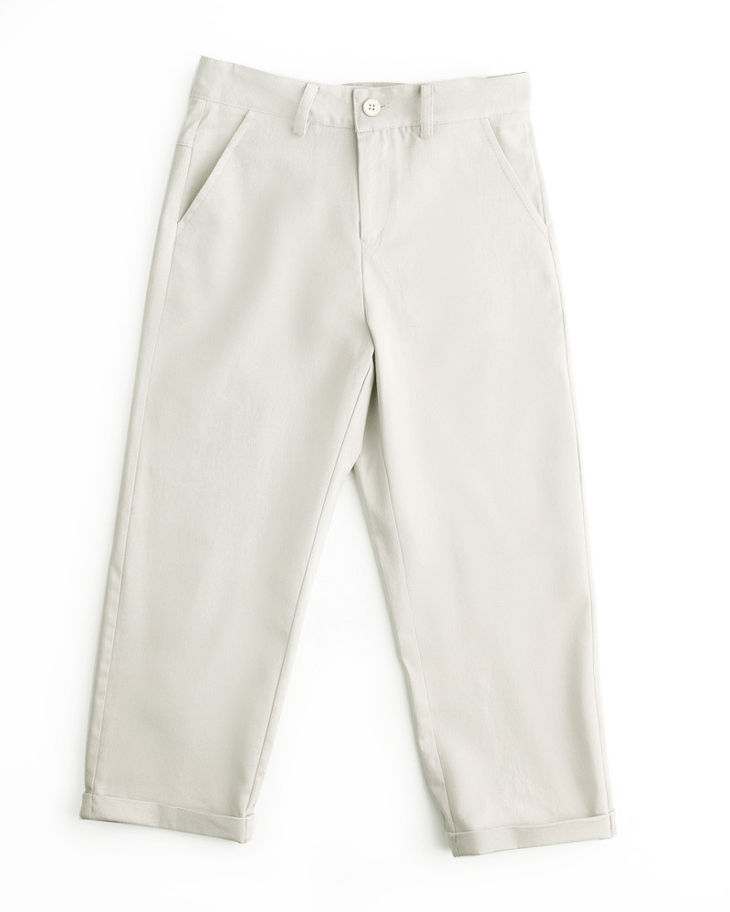 pantalon blanco niño sarga