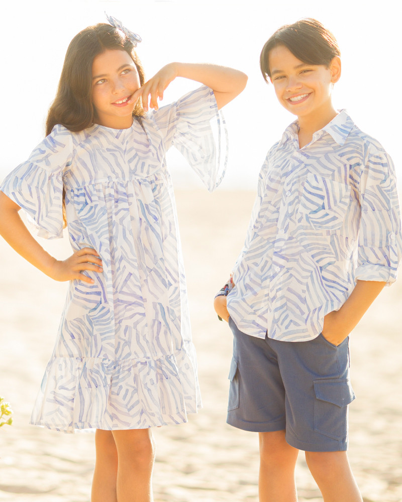Vestido Rodas - Olas Acuarela