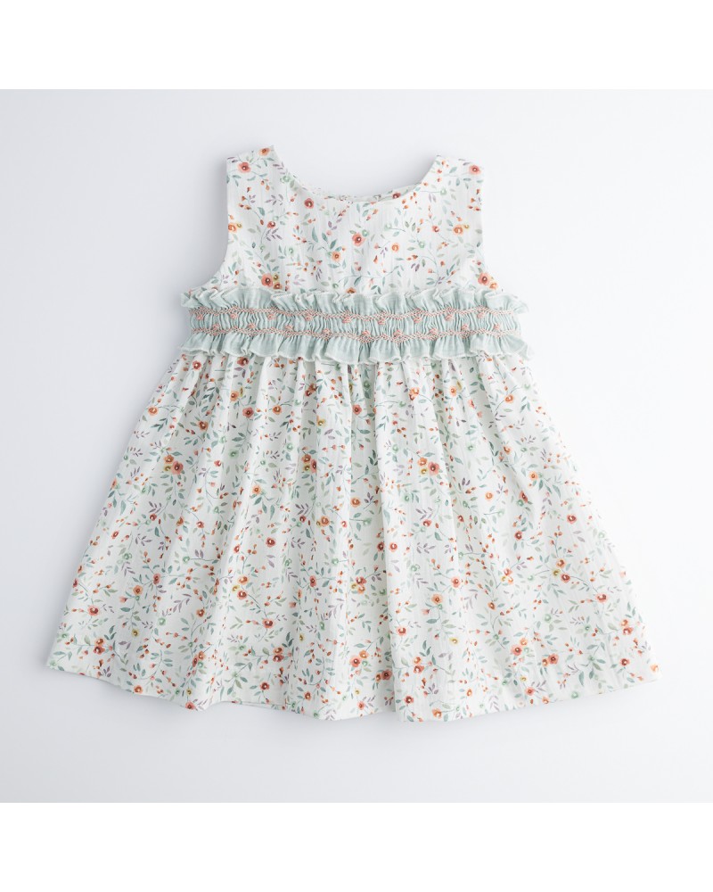 Vestido Smock Gael - Liberty Blanco