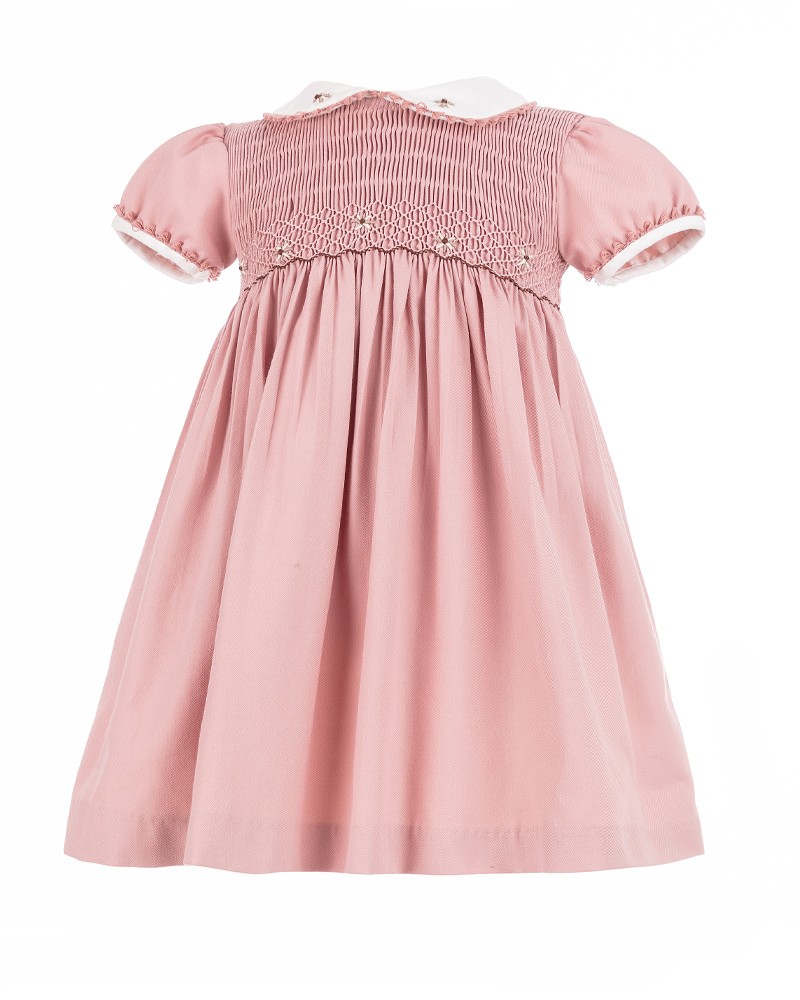Vestido rosa smock Michelle