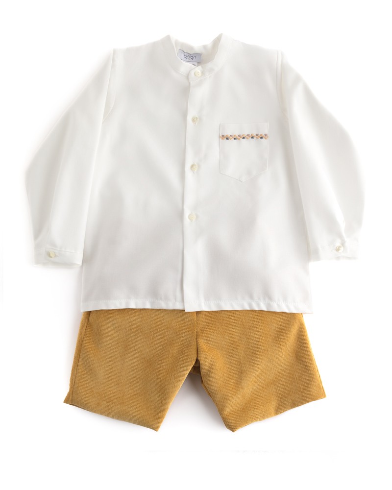 Conjunto niño Ocre