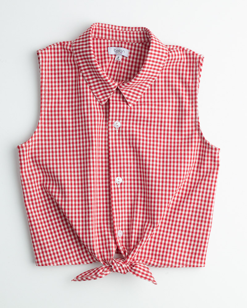 Blusa Amapola - Vichy Rojo