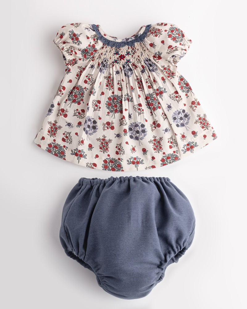 Jesusito Punto Smock Mini Berry