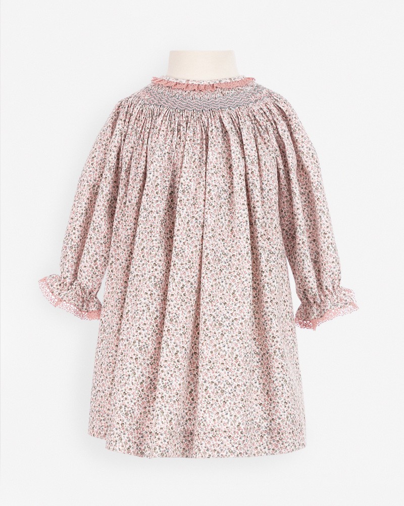 vestido mini floral niña