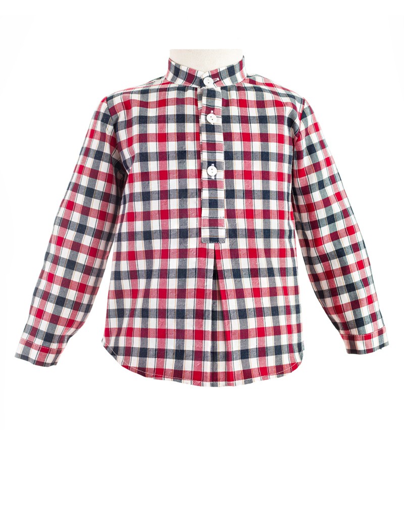 camisa cuadros niño